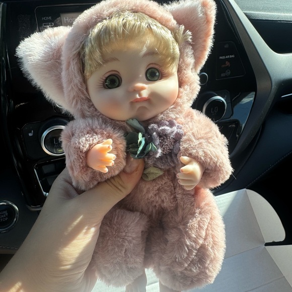 Adorable Plush Baby Doll in Pink Outfit - Picture 1 of 4